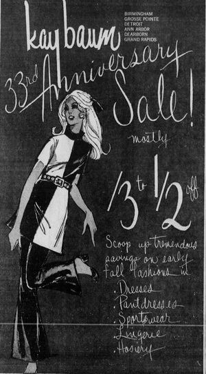 Kay Baum - Sept 1970 Ad